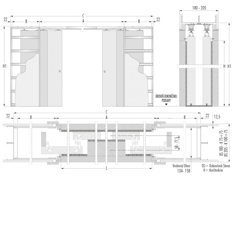 stavebne-puzdro-eclisse-teleskopicke-dvojite-verzia-sadrokarton-hrubka-dokoncenej-steny-180mm-dverny-priechod-2420x1970mm